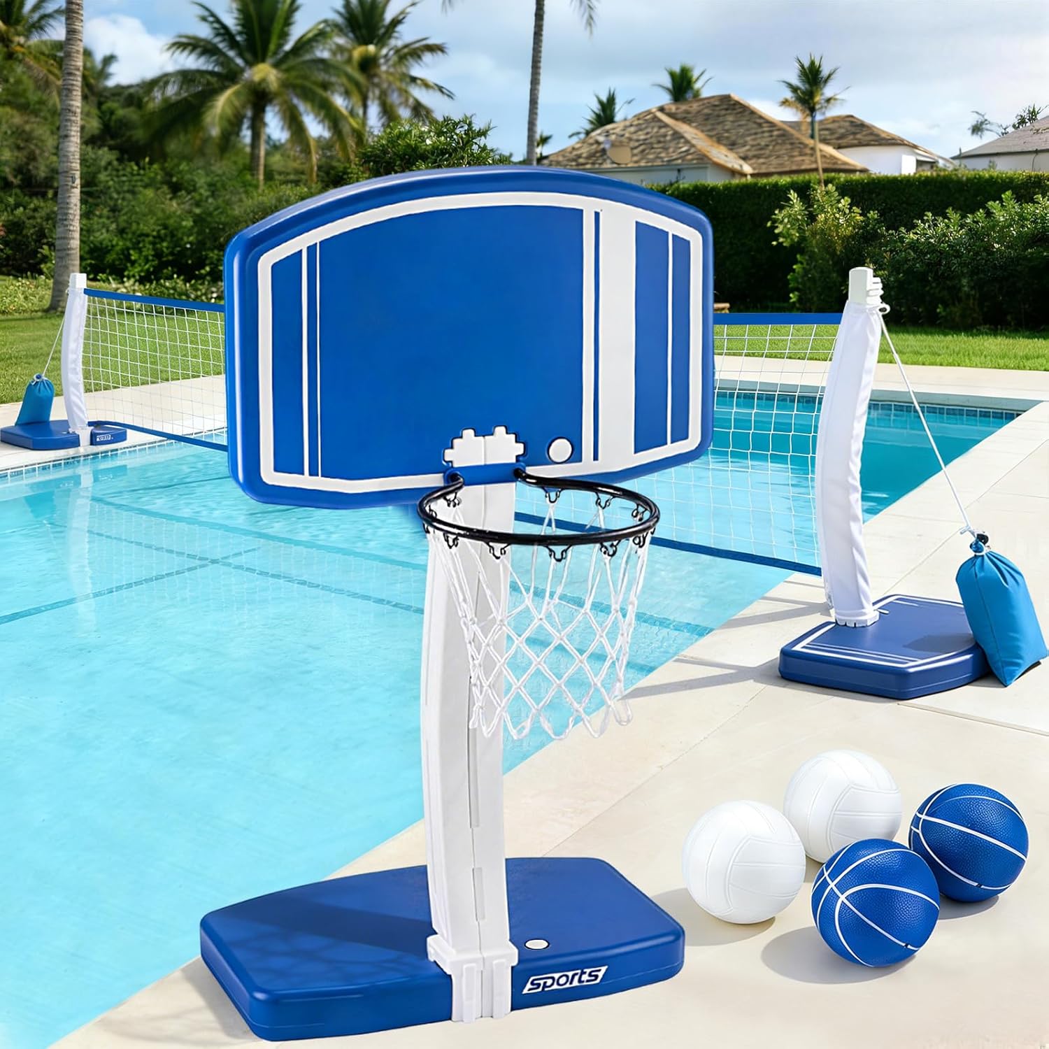 Above Ground Pool Basketball H - Basketball Hoop review and price