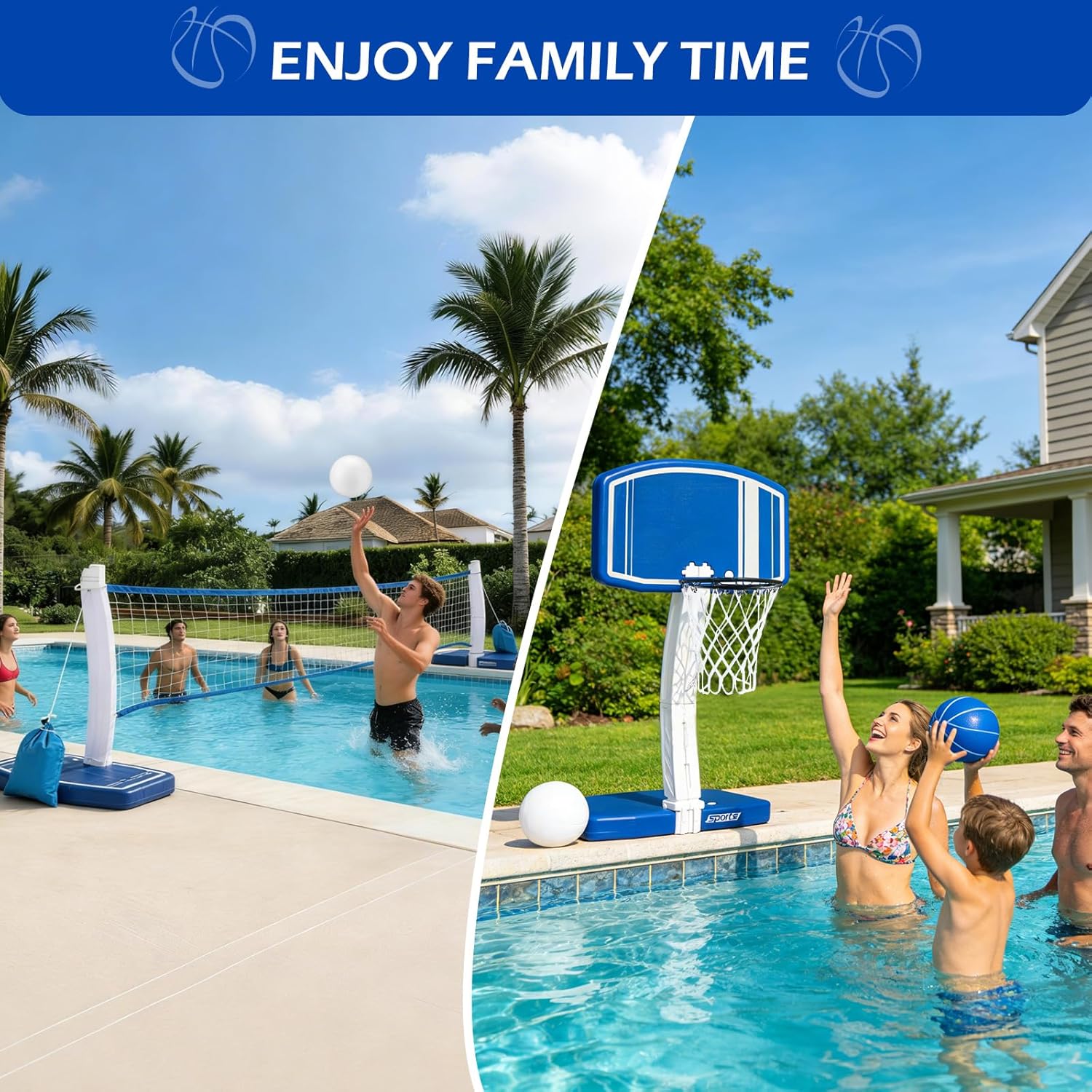Above Ground Pool Basketball H - Basketball Hoop review and price