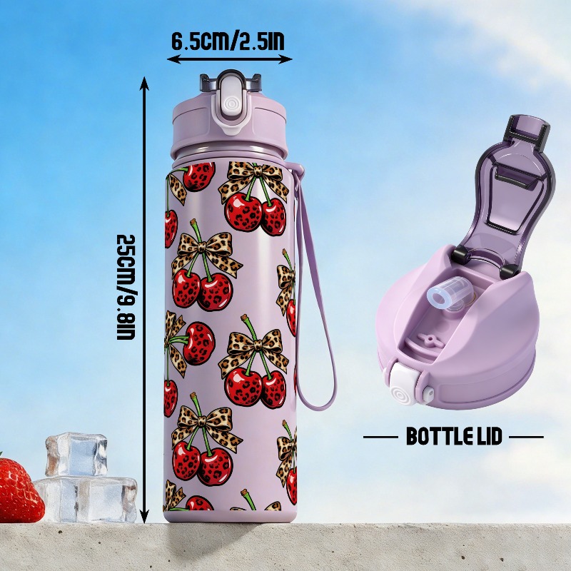 Personalized 25oz Large Cherry - Sports Water Bottle Insulated review and price