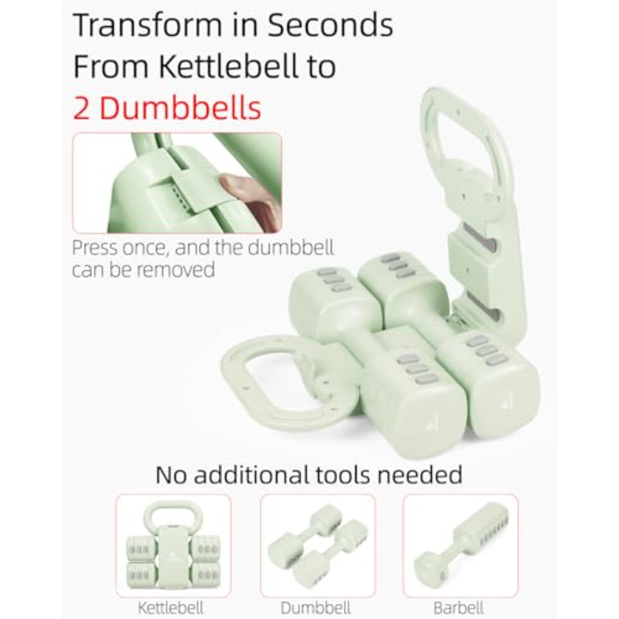 Home gym dumbbell set: 4-in-1  - Dumbbell Set review and price